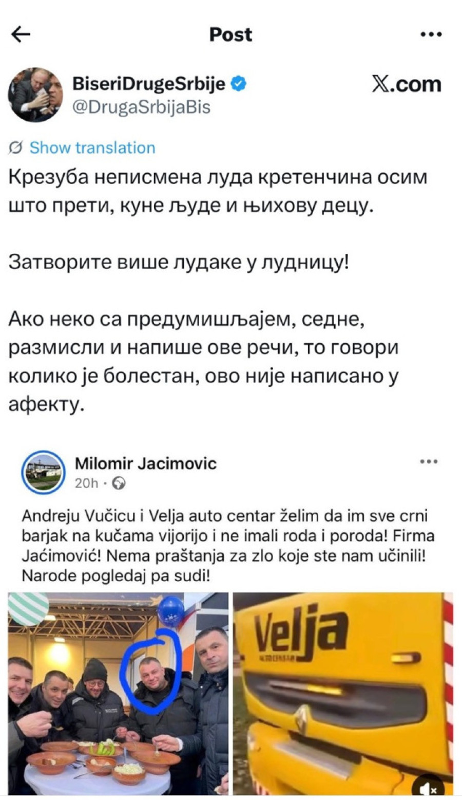 Građani ogorčeni zbog monstruoznih kletvi: Mreže gore od osuda Jaćimovićeve objave, traže hitnu reakciju države (FOTO)
