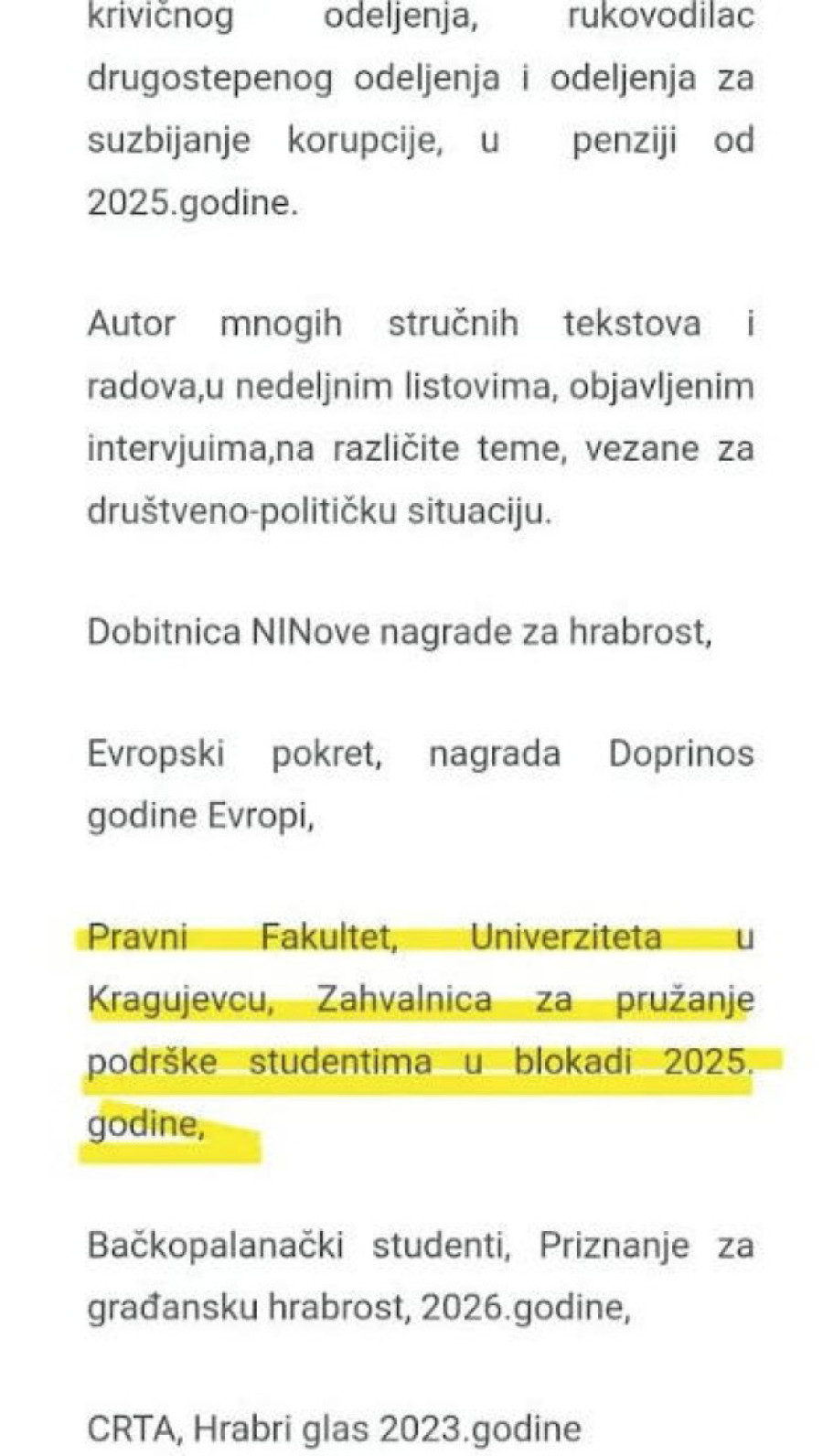 Pukla bruka! Jasmina Paunović tvrdila da je dobila priznanje, Pravni fakultet sve javno demantovao