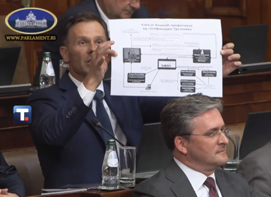 Skupština: Mali pokazao kako je funkcionisala Mikijeva hobotnica: Grafikonom raskrinkao sve njegove poslove s tastom