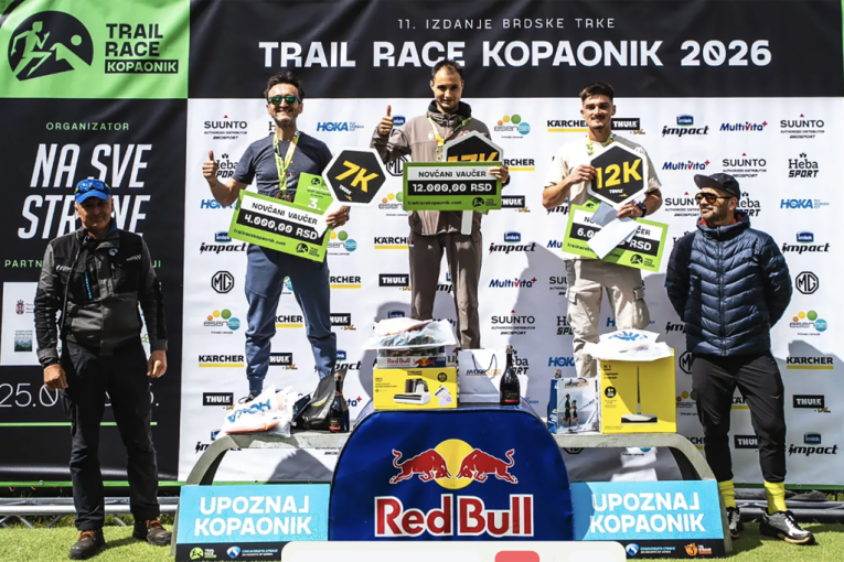 Đuro Borbelj i Victoria Keller iz PK Železničar Inđija pobednici trke 24k Trail race Kopaonik