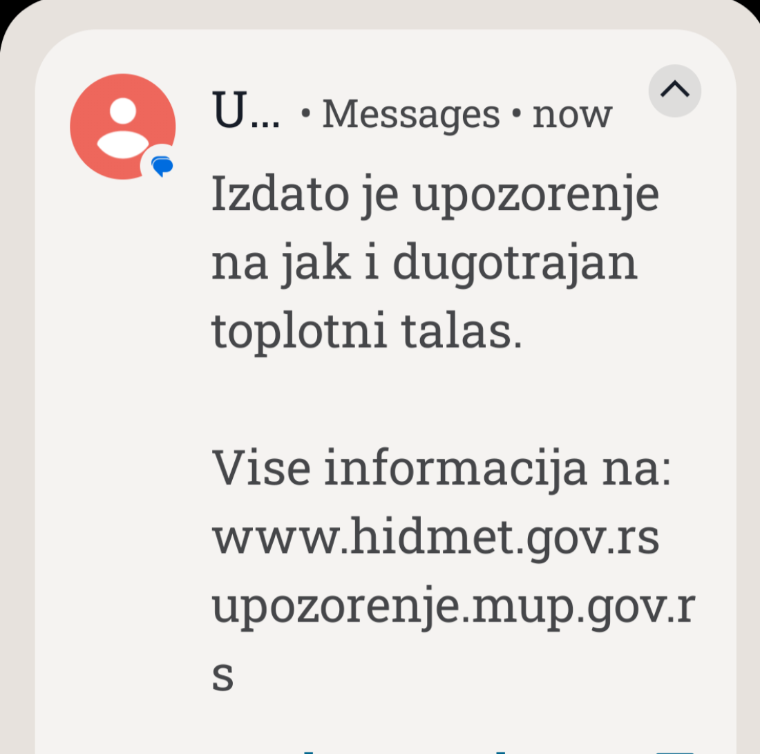 RHMZ šalje upozorenje na telefone: Srbiju čeka višednevni toplotni talas do 40 stepeni!