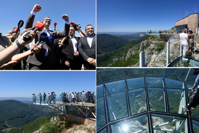 Otvoren stakleni vidikovac na Kablaru! Vučić: Ovo je promenjena Srbija, ovo je EXPO (FOTO/VIDEO)