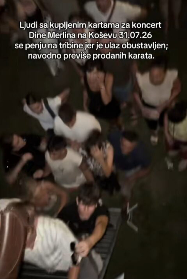 Haos na koncertu Dina Merlina na Koševu: Ljudi sa kartama ostali ispred stadiona, pojavio se snimak (VIDEO)