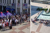 Srbija definitivno pobeđuje, slike iz Čačka sve govore: Kod SNS-a puni štandovi, kod blokadera u isto vreme 25 ljudi! (FOTO)