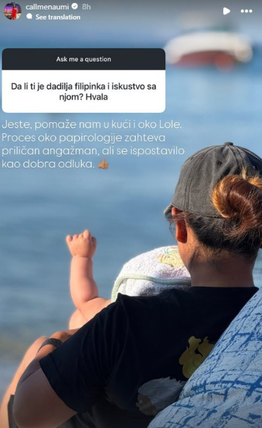 "Papirologija je zahtevna, ali..." Amidžićima ova Filipinka pomaže oko ćerke Lole! (FOTO)