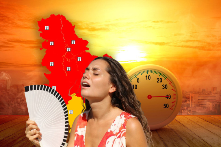 Danas pakleno vruće u celoj Srbiji: Temperatura ide do 40 stepeni, RHMZ izdao novo upozorenje