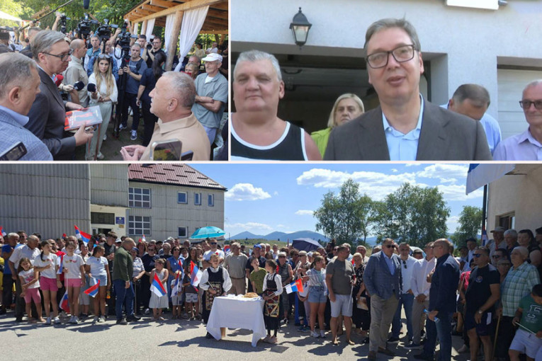 Emotivni trenutak u Čipuljiću: Vučić ušao u očevu kuću (FOTO/VIDEO)
