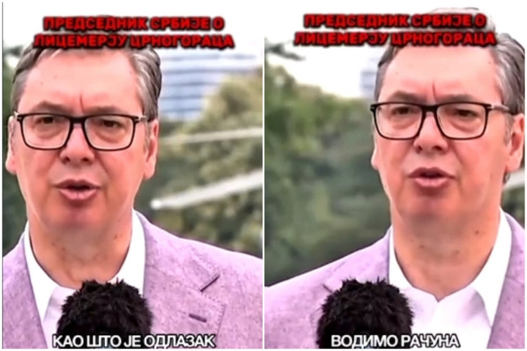 Vučić odbrusio Crnogorcima: Nije im problem što je u "Oluji" ubijen nedužan dečak, već što sam ukazao na njihovo licemerje (VIDEO)