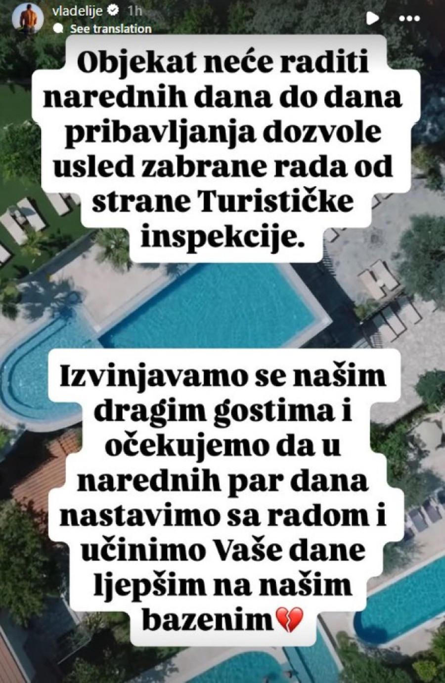 Inspekcija zatvorila bazene Vladimira Tomovića posle nastupa Tee Tairović! Oglasio se bivši rijaliti učesnik!