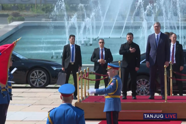 Vučić sa Zelenskim u Palati Srbija: Počinje svečana ceremonija dočeka (VIDEO)