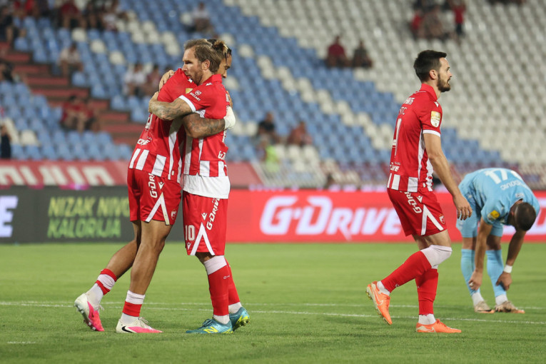 Crvena zvezda - Novi Pazar: Enem za 2:0, crveni karton za crveno-bele (FOTO/VIDEO)