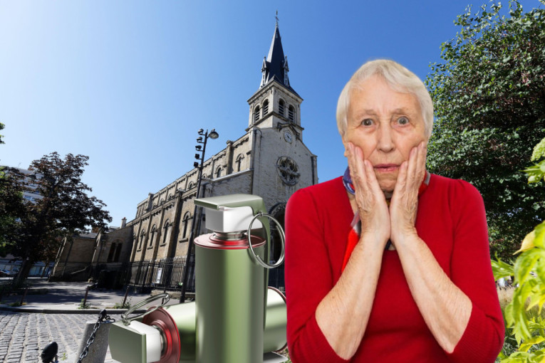 Drama u Parizu! Starija žena ušetala u crkvu sa dve granate!