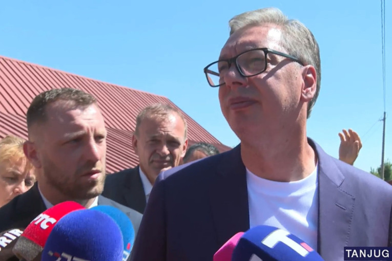 Vučić obilazi radove na izgradnji brane sa akumulacijom Svračkovo na reci Veliki Rzav (VIDEO)