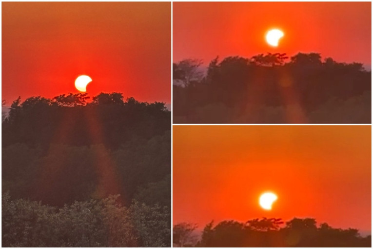 Beograđani gledali u nebo bez daha! Sunce "nestajalo" pred njihovim očima, ovako je izgledao spektakl (FOTO)