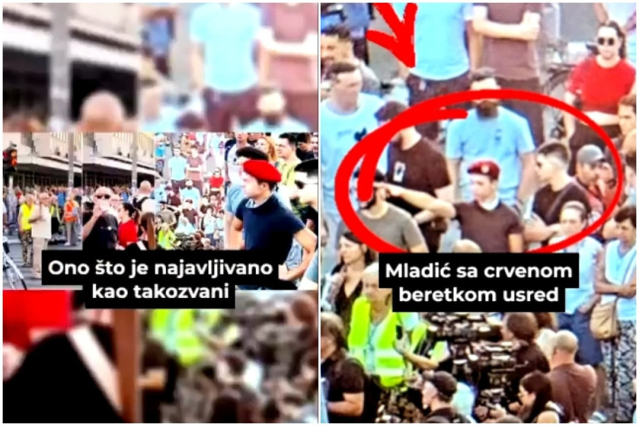 Osuđeni pripadnik „Nacionalnog stroja” na protestu blokadera: Neonacistička prošlost isplivala usred Novog Sada