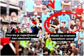 Zastrasujuce scene i potpuni haos na ulicama Novog Sada: Nacistički pozdravi, motke u rukama i iživljavanje nad policijom (VIDEO)