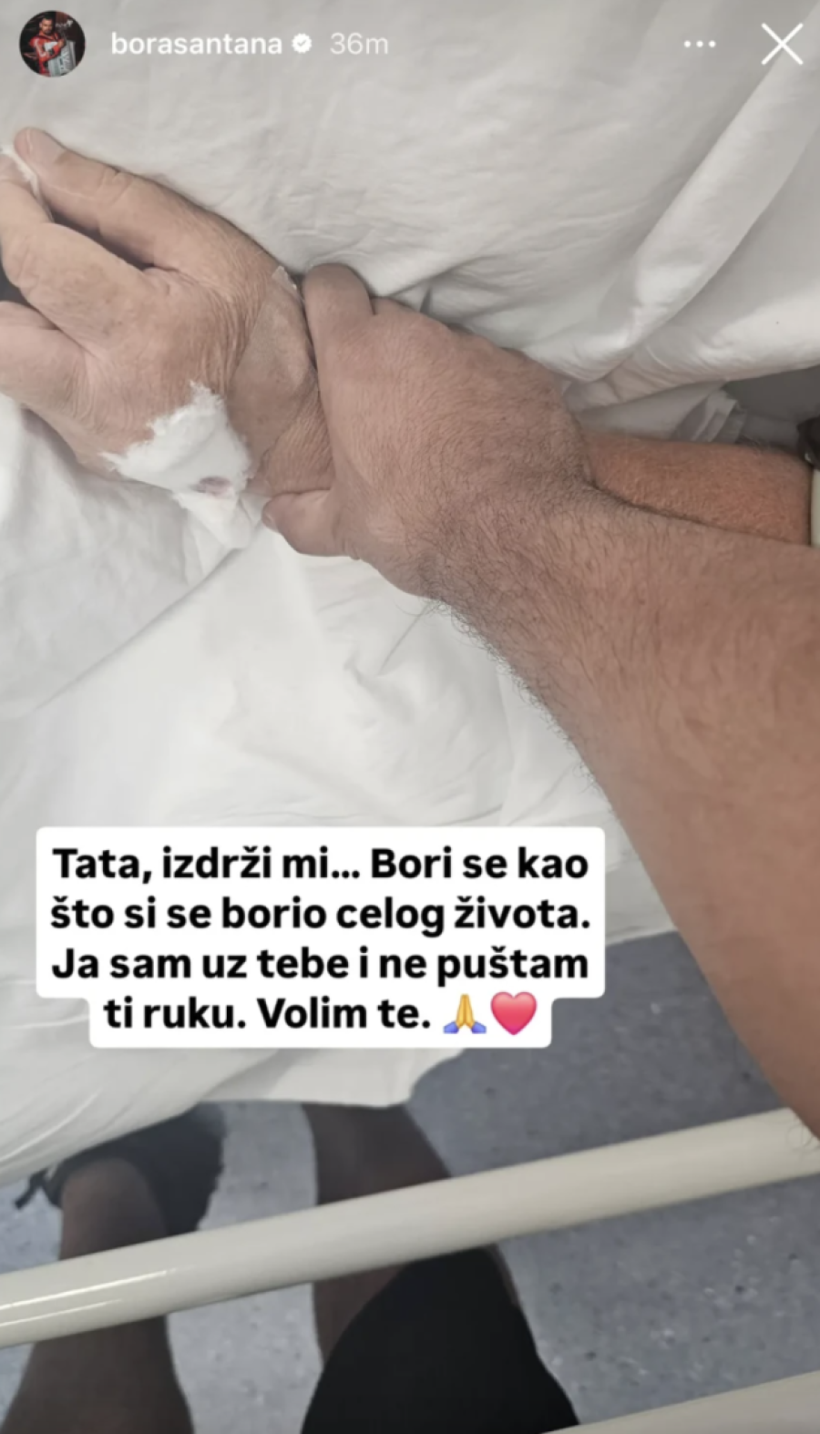 "Tata, izdrži mi, ne puštam ti ruku!" Otac Bore Santane doživeo moždani udar na plaži, u komi je