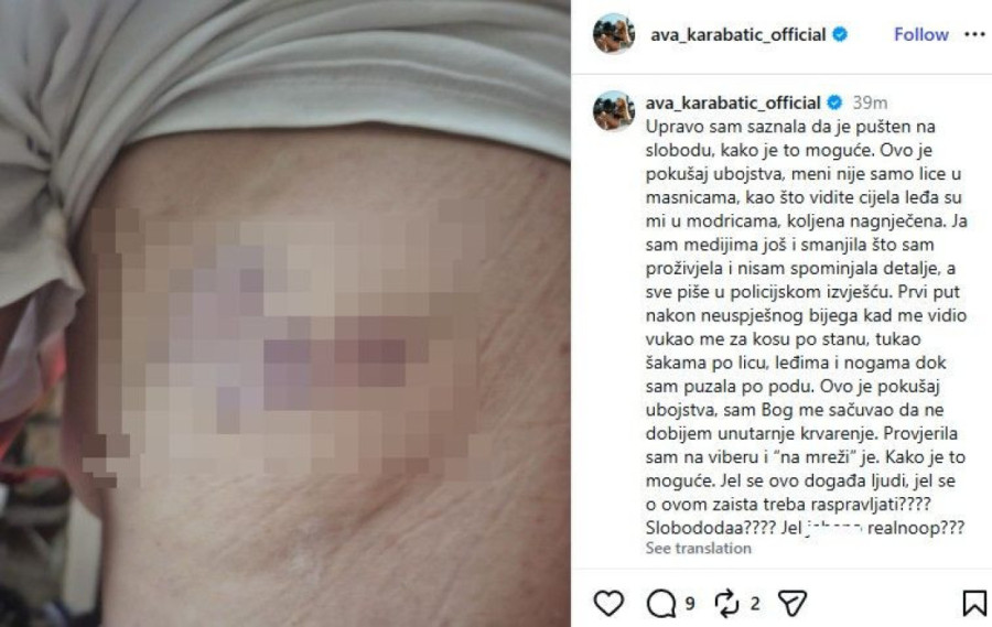 Ava saznala da joj je bivši pušten na slobodu: Ljudi, jel ovo moguće? (FOTO)