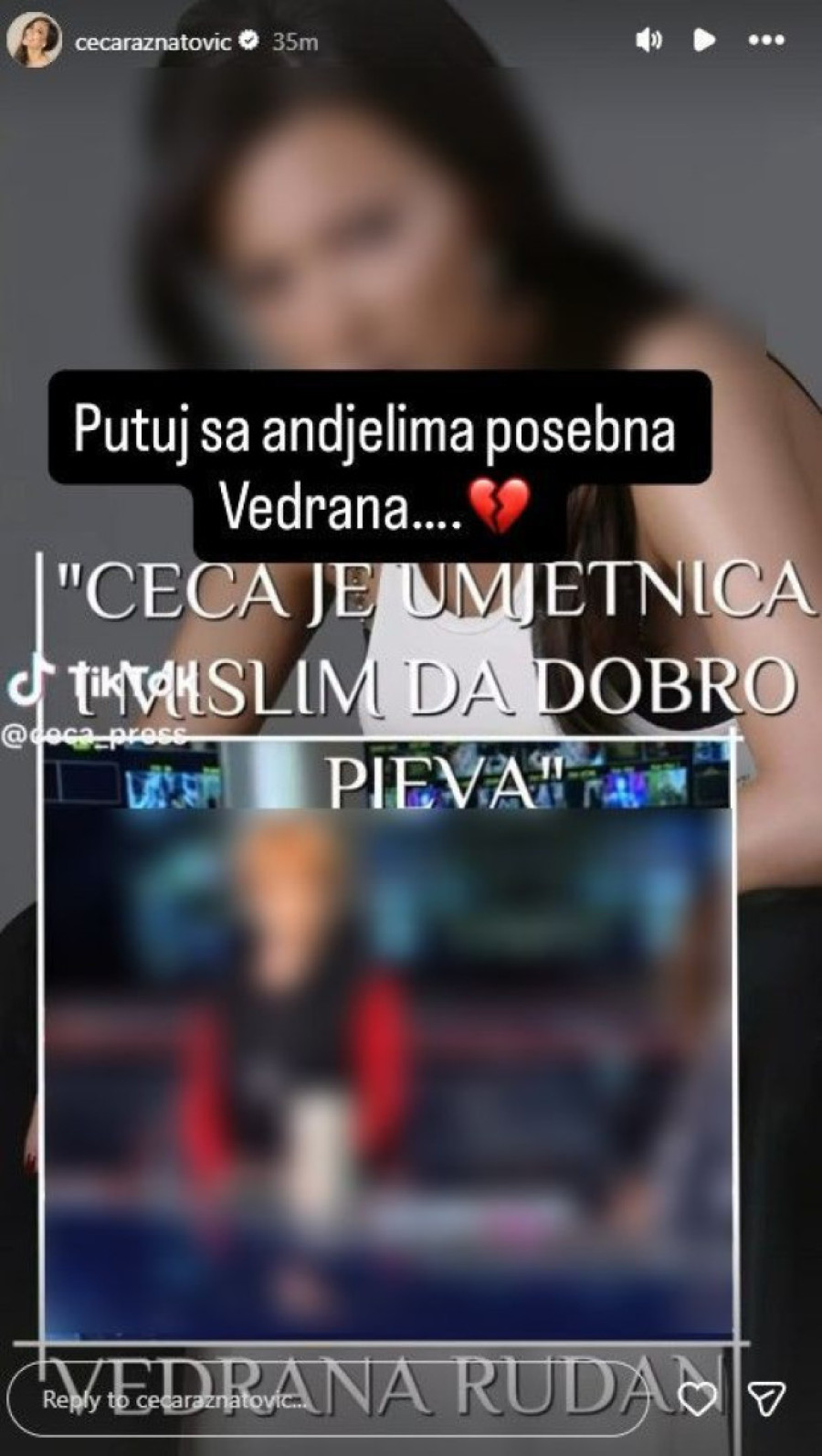 "Obožavanje ostaje..." Jeremićka se oprostila od Vedrane Rudan: Još brojni poznati upućuju joj poslednje zbogom