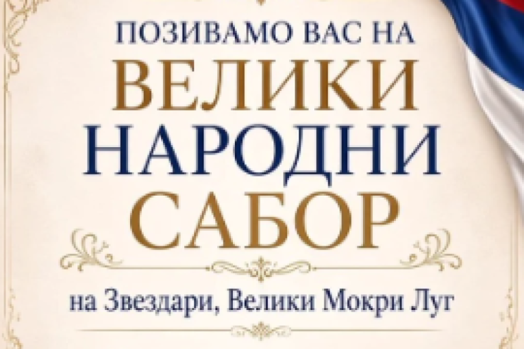 Veliki narodni sabor na Zvezdari: U nedelju okupljanje građana uz poruku podrške Srbiji i Vučiću!