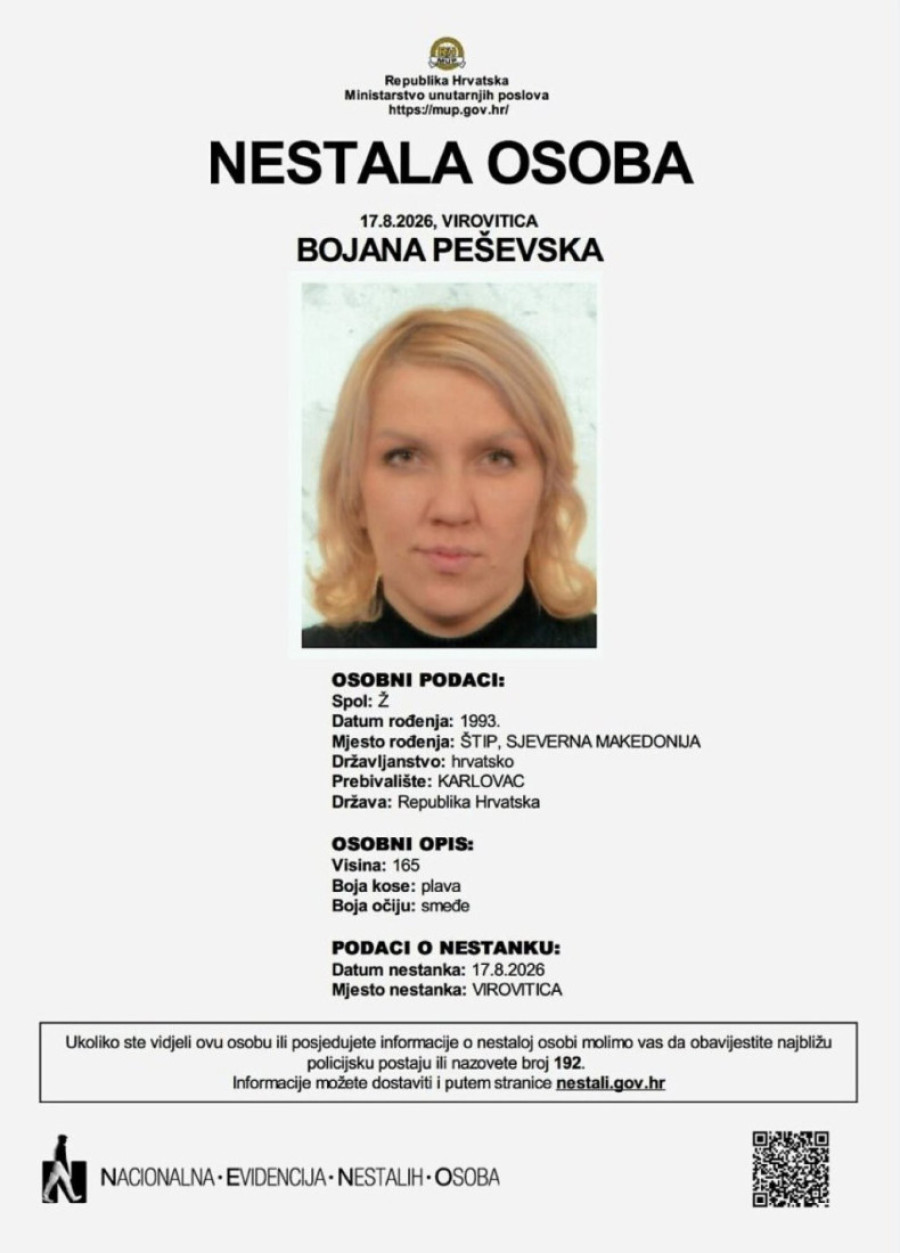 Upletena u ubistvo, pobegla sa detetom bez traga! Policija traga za nestalom Bojanom, evo šta da uradite ako je vidite