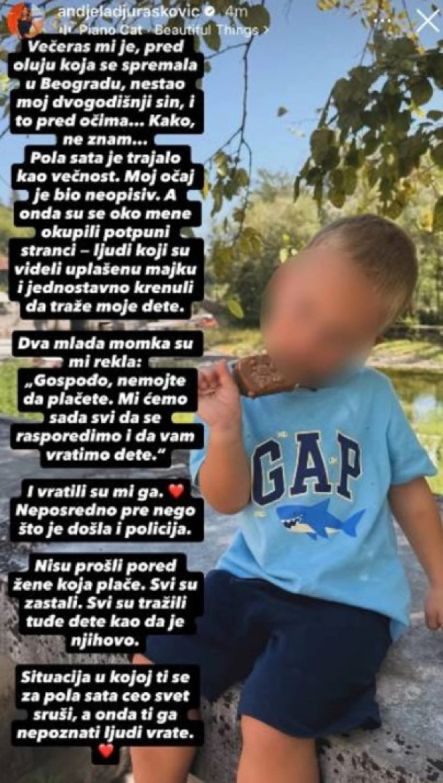 "Pred očima mi je nestao sin (2)" Naša poznata voditeljka prošla kroz pakao, odmah se oglasila