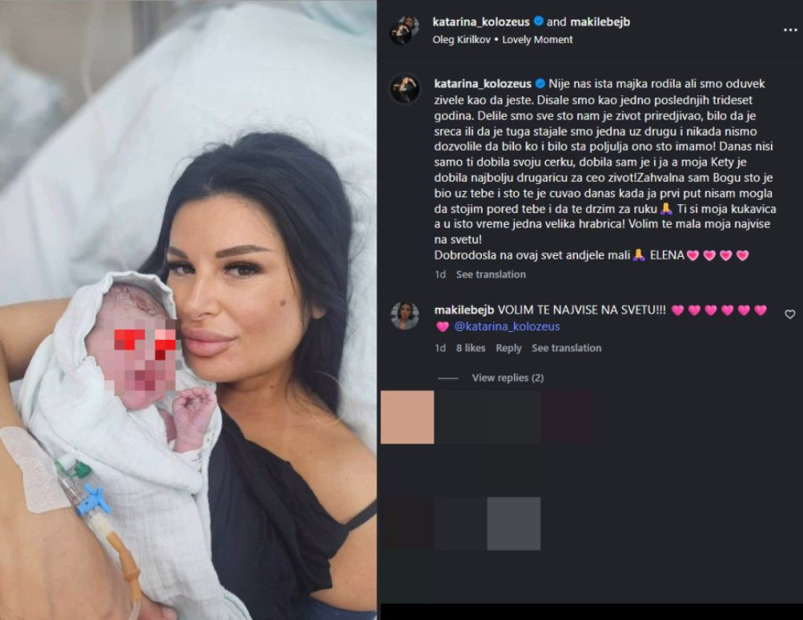 Ovo je Mirčetova nova partnerka koja mu je rodila ćerku: Isplivala fotka mame i bebe iz porodilišta!