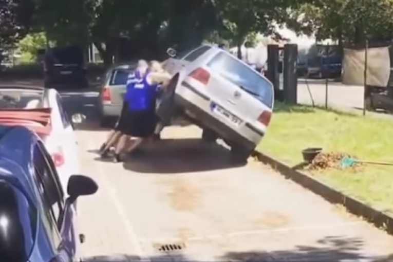 A lepo piše zabranjeno parkiranje, ne znamo šta tu sad nije jasno? (VIDEO)
