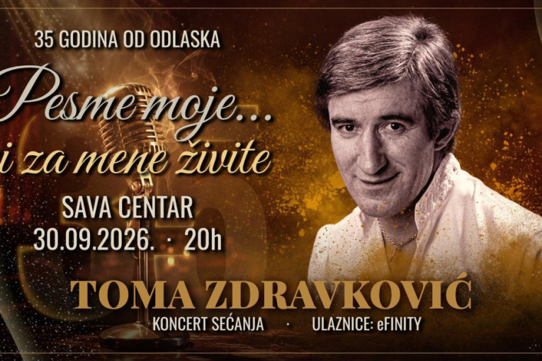 Trideset pet godina od smrti Tome Zdravkovića: Zakazan spektakularni koncert sećanja na najvećeg estradnog boema