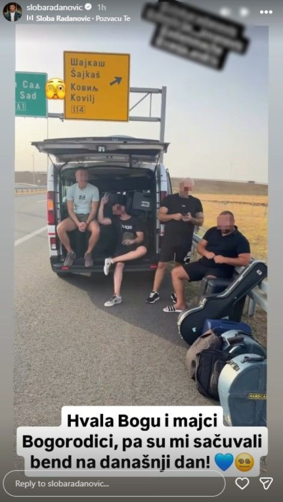 Radanoviću i njegovom bendu otpao točak u punoj brzini! Šok prizor (FOTO)