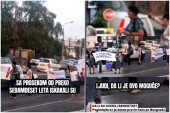 Koja li su godina ovi "studenti"? Pogledajte ko je juče blokirao Beograd na dva mesta (VIDEO)