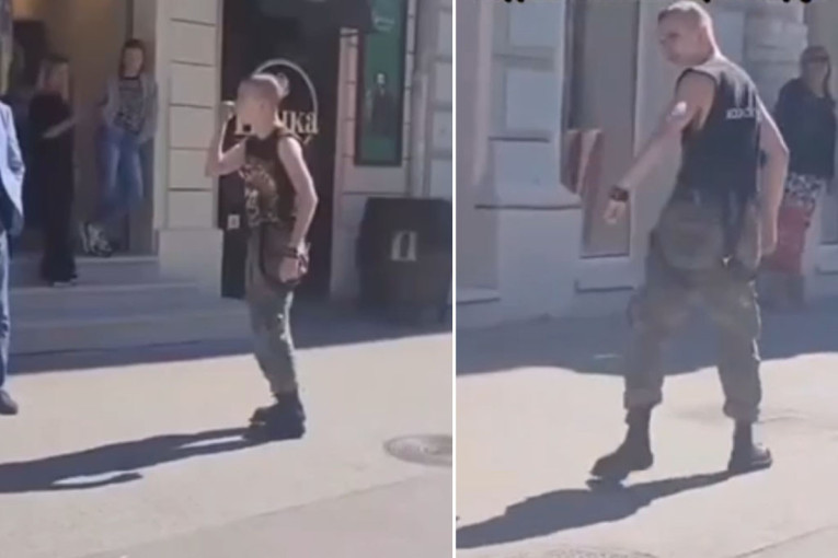 Ovako se ponašaju "nobelovci"? Blokader maltretirao građanina koji je mirno stajao kod štanda SNS -vređao ga i pljuvao (VIDEO)