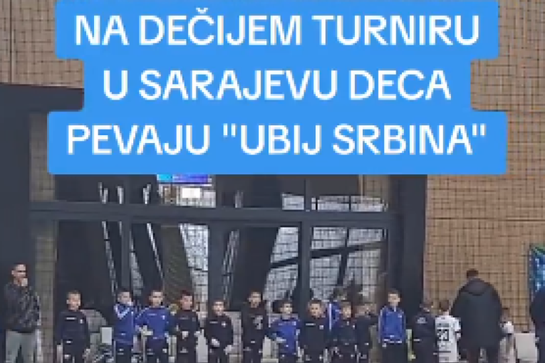 Jezivo u Sarajevu: Deca na turniru skandiraju „Ubij Srbina“ – od malih nogu ih uče da mrze i ubijaju Srbe?!