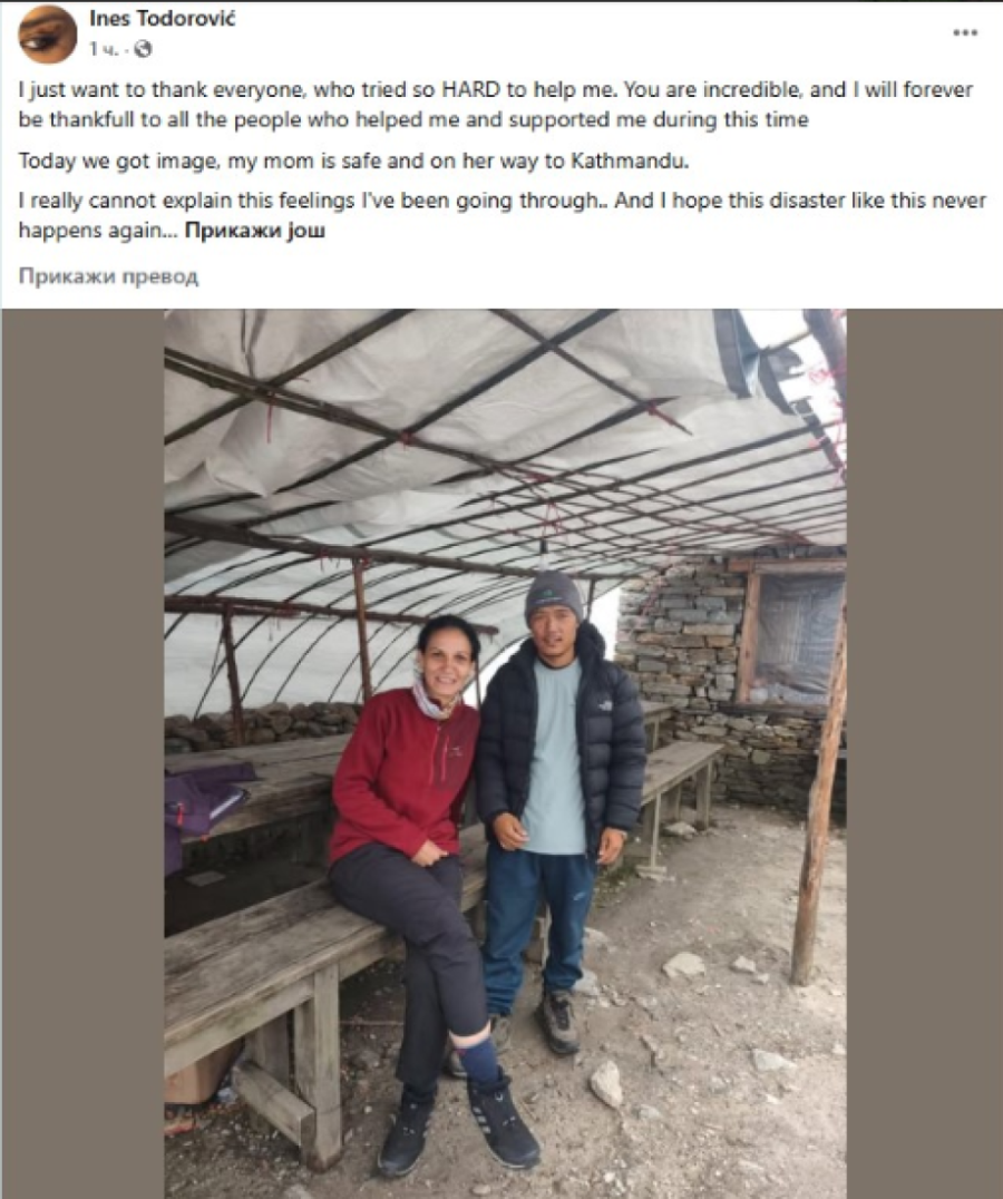 Državljanka Srbije nestala u katastrofalnim poplavama u Nepalu je živa! Oglasila se njena ćerka