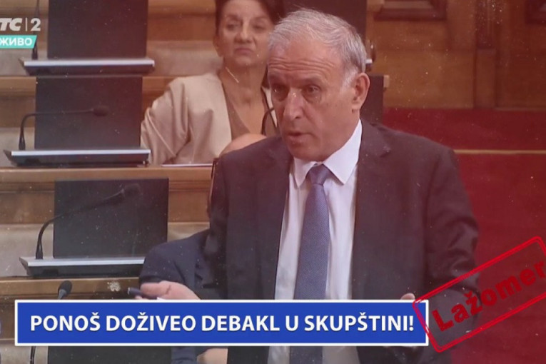 Ponoš doživeo debakl u Skupštini: Vređao građane i popio kaznu!