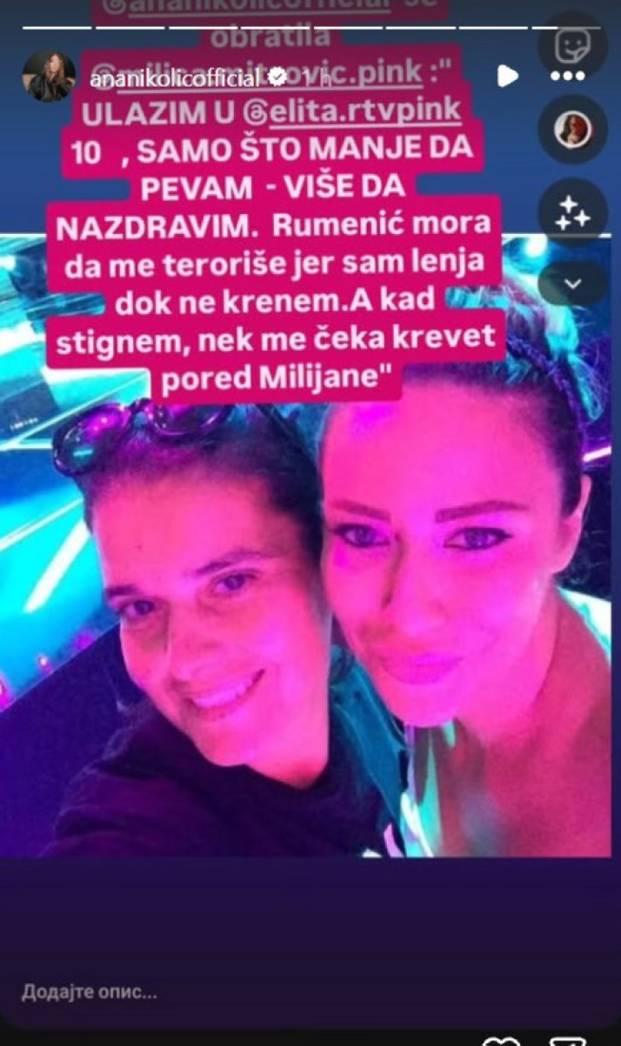 Šok objava Ane Nikolić: Ulazim u Elitu 10, neka me čeka krevet pored Miljane!