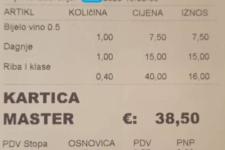Haos na mrežama zbog čaše vode: Matematičaru u Hrvatskoj doneli flašicu od 3,50 evra