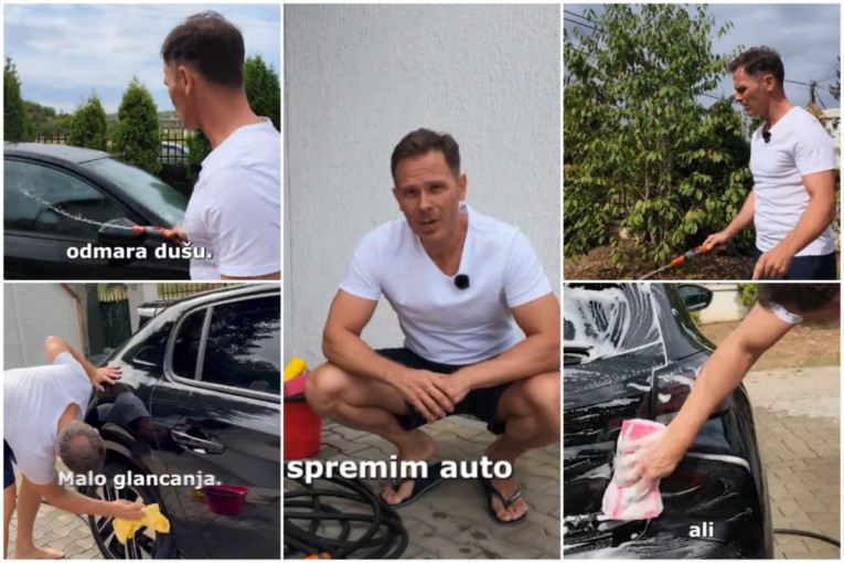 Siniša Mali zasukao rukave i uzeo sunđer: "Nisam fensi kao neki, ali radi posao" (VIDEO)