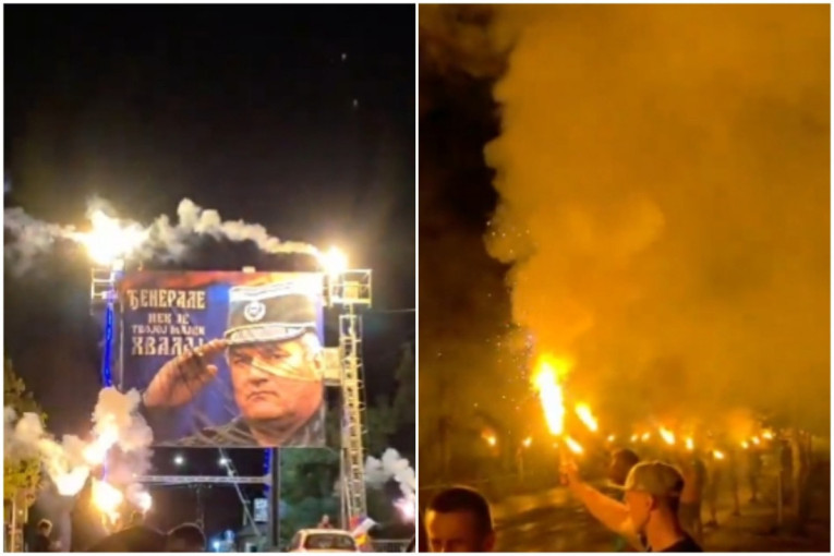 "Đenerale, nek je tvojoj majci hvala": Kula odala počast Ratku Mladiću na spektakularan način (VIDEO)