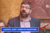 Lazović "gasi" samo po Skupštini