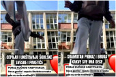 Poraz kućnog vaspitanja - gde su roditelji?! Deca cepaju i gaze školske sveske zbog blokaderske propagande (VIDEO)