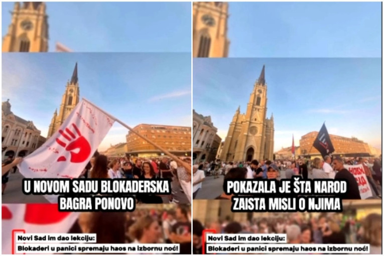 Novi Sad ogolio blokaderski debakl: Dok pristojna Srbija bira mir, oni već spremaju alibi za poraz na izborima (VIDEO)