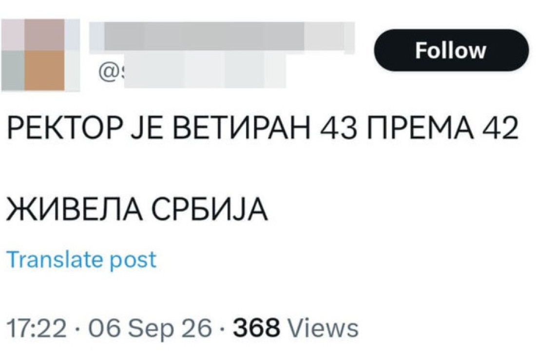 Blokaderi slave vetiranje rektora Đokića: Uklonjen sa studentske liste, na mrežama poručuju: "Pije se večeras, gleda se vatromet"