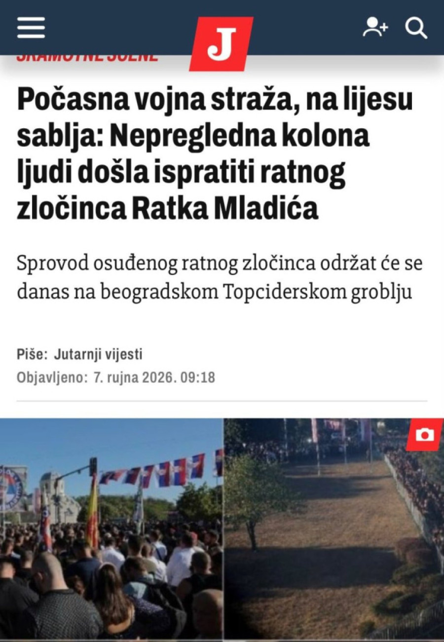 Ovo je jezivo! Pogledajte šta mediji u regionu pišu o sahrani Ratka Mladića (FOTO)
