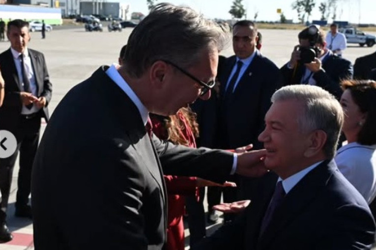 Danas svečani doček predsednika Uzbekistana u Palati Srbija