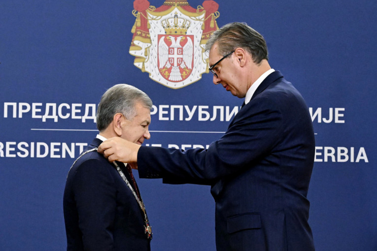 Najviše državno odlikovanje za predsednika Uzbekistana: Vučić uručio Mirzijojevu Orden Republike Srbije