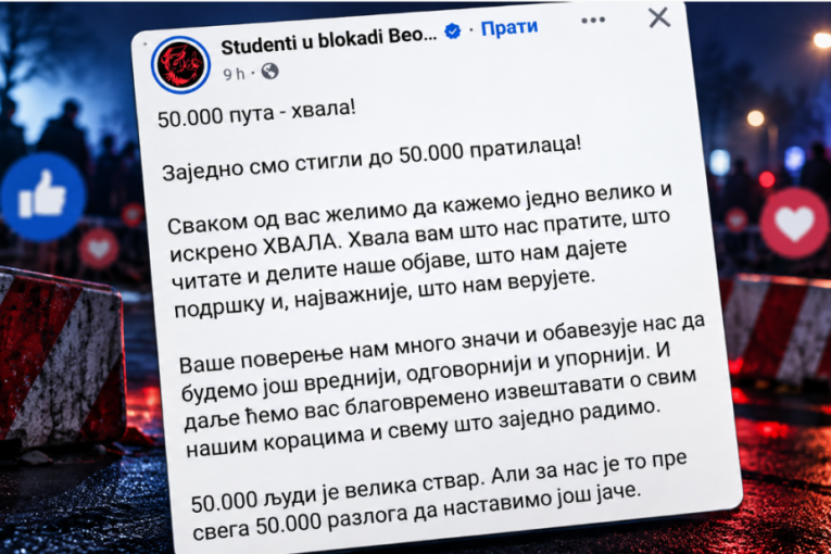 Dve godine blokada, „430.000 potpisa” i „100.000 kontrolora“, a sada slave 50.000 pratilaca: Blokaderska parada apsurda pred izbore