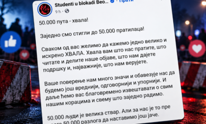 Dve godine blokada, „430.000 potpisa” i „100.000 kontrolora“, a sada slave 50.000 pratilaca: Blokaderska parada apsurda pred izbore