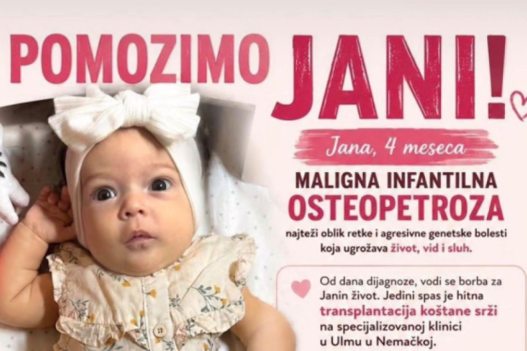 Maloj Jani je potrebna naša pomoć! Ima četiri meseca i bori se za život