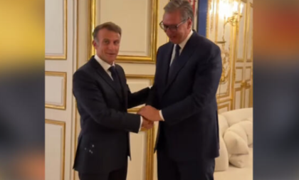 "Odličan sastanak sa Makronom": Vučić objavio snimak nakon sastanka (VIDEO)
